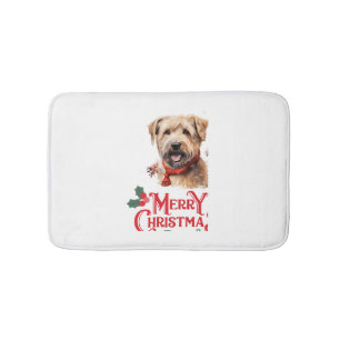 Merry Christmas Staffordshire Bull Terrier Badmat
