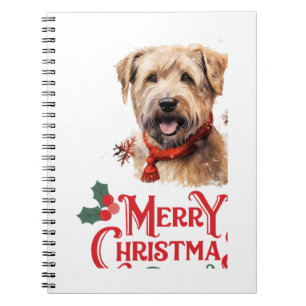Merry Christmas Staffordshire Bull Terrier Notitieboek