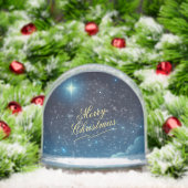 Merry Christmas Star Foto toevoegen Sneeuwbol (Kerstmis)