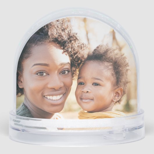 Merry Christmas Star Foto toevoegen Sneeuwbol (Achterkant)