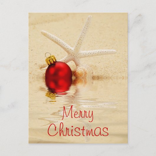 Merry Christmas Starfish Briefkaart (Voorkant)
