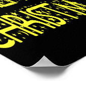 Merry Christmas Starry Night Font Girls Boys T Shi Poster (Hoek)