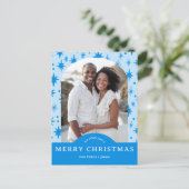 MERRY CHRISTMAS Stars Holiday CUSTOM Arch PHOTO Briefkaart (Staand voorkant)