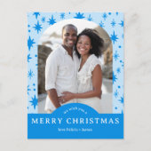 MERRY CHRISTMAS Stars Holiday CUSTOM Arch PHOTO Briefkaart (Voorkant)