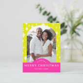 MERRY CHRISTMAS Stars Holiday CUSTOM Arch PHOTO Briefkaart (Staand voorkant)