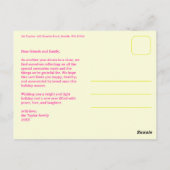 MERRY CHRISTMAS Stars Holiday CUSTOM Arch PHOTO Briefkaart (Achterkant)