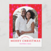 MERRY CHRISTMAS Stars Holiday CUSTOM Arch PHOTO Briefkaart (Voorkant)
