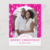 MERRY CHRISTMAS Stars Holiday CUSTOM Arch PHOTO Briefkaart (Voorkant)