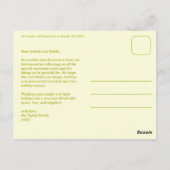 MERRY CHRISTMAS Stars Holiday CUSTOM Arch PHOTO Briefkaart (Achterkant)