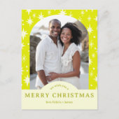 MERRY CHRISTMAS Stars Holiday CUSTOM Arch PHOTO Briefkaart (Voorkant)