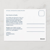 MERRY CHRISTMAS Stars Holiday CUSTOM Arch PHOTO Briefkaart (Achterkant)