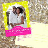 MERRY CHRISTMAS Stars Holiday CUSTOM Arch PHOTO Briefkaart