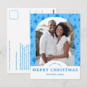 MERRY CHRISTMAS Stars Holiday CUSTOM Arch PHOTO Briefkaart (Voorkant / Achterkant)