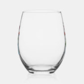Merry Christmas Stemless Wijnglas Zonder Voet (Rechts)