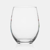Merry Christmas Stemless Wijnglas Zonder Voet (Links)
