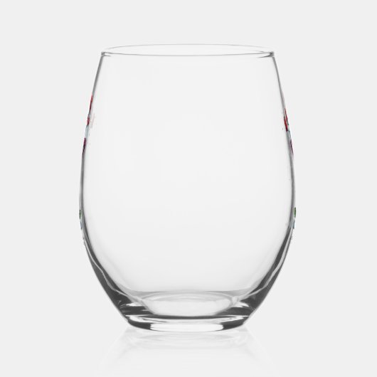 Merry Christmas Stemless Wijnglas Zonder Voet (Links)