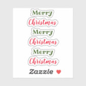 Merry Christmas Sticker (Vel)