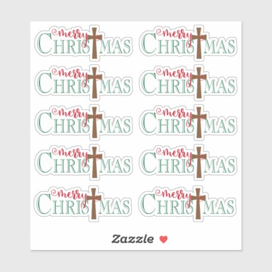 Merry Christmas Sticker (Vel)