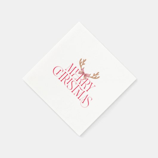 Merry Christmas Sticker – Holiday Gift Label Servet (Hoek)