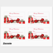 Merry Christmas Sticker label (Vel)