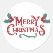 Merry Christmas Sticker Set (Voorkant)