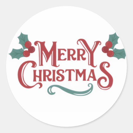 Merry Christmas Sticker Set (Voorkant)