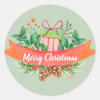 Merry Christmas stickers & labels
