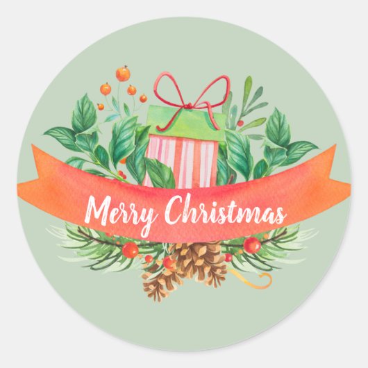 Merry Christmas stickers & labels (Voorkant)