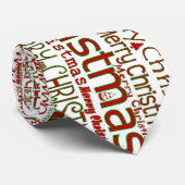 Merry Christmas Stropdas - Dubbelzijdig/Groter Ont (Opgerold)