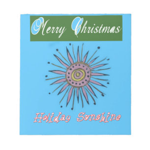 Merry Christmas Sunshine Vakantie.png Notitieblok