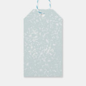 Merry Christmas Swans Elegant Cadeaulabel (Achterkant)