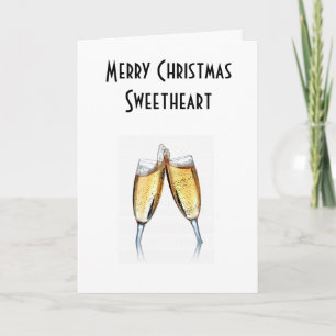 MERRY CHRISTMAS SWEETHEART FEESTDAGEN KAART