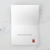 Merry christmas swimmer: cadeau feestdagen kaart (Binnen)