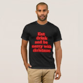 Merry christmas  t-shirt (Voorkant volledig)