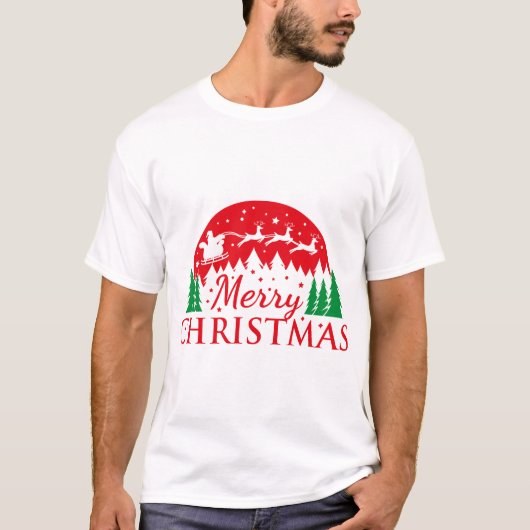 Merry CHRISTMAS T-shirt (Voorkant)