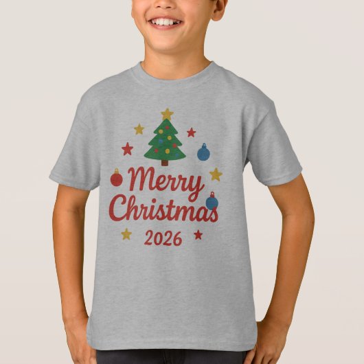  Merry Christmas T-Shirt (Voorkant)