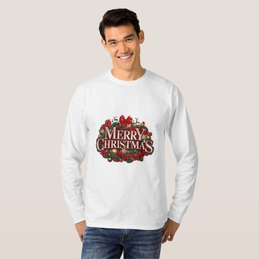 Merry Christmas T-shirt (Voorkant volledig)