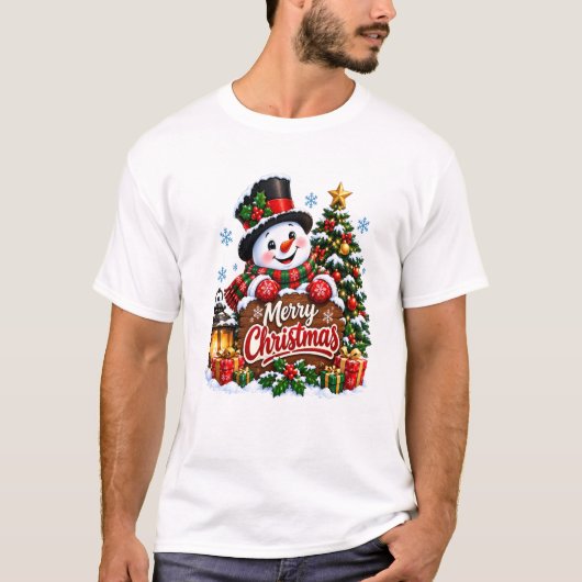 Merry Christmas T-shirt (Voorkant)