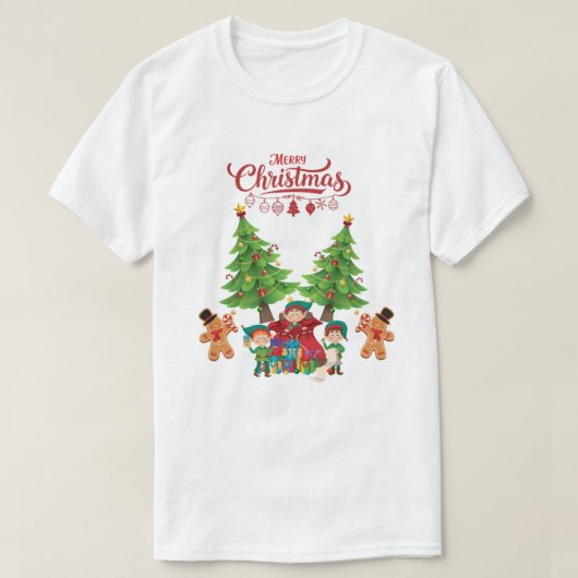 Merry Christmas T-Shirt (Design voorkant)