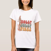 Merry Christmas T-Shirt voor Holly Jolly Vibes (Voorkant)