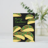 MERRY CHRISTMAS Taco Avalanche Delicious Custom Briefkaart (Staand voorkant)