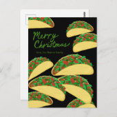 MERRY CHRISTMAS Taco Avalanche Delicious Custom Briefkaart (Voorkant / Achterkant)