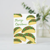 MERRY CHRISTMAS Taco Avalanche Delicious XMAS Briefkaart (Staand voorkant)