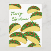 MERRY CHRISTMAS Taco Avalanche Delicious XMAS Briefkaart (Voorkant)