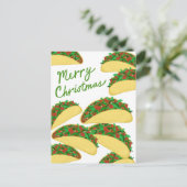 MERRY CHRISTMAS Taco Avalanche Heerlijke vakantie Briefkaart (Staand voorkant)