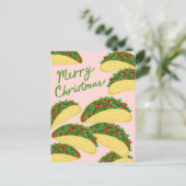 MERRY CHRISTMAS Taco Avalanche Heerlijke vakantie Briefkaart (Staand voorkant)