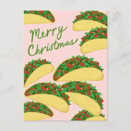 MERRY CHRISTMAS Taco Avalanche Heerlijke vakantie Briefkaart (Voorkant)