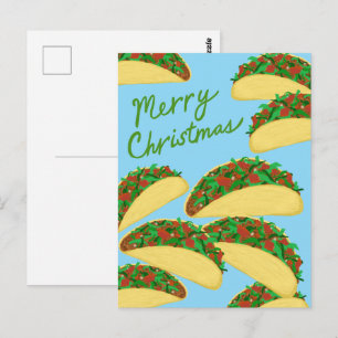 MERRY CHRISTMAS Taco Avalanche Heerlijke vakantie Briefkaart