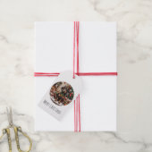 Merry Christmas Teckel Dogs Elf Cadeaulabel (Met Touw)