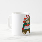 "MERRY CHRISTMAS" TEDDY BEAR KOFFIEMOK (Voorkant links)